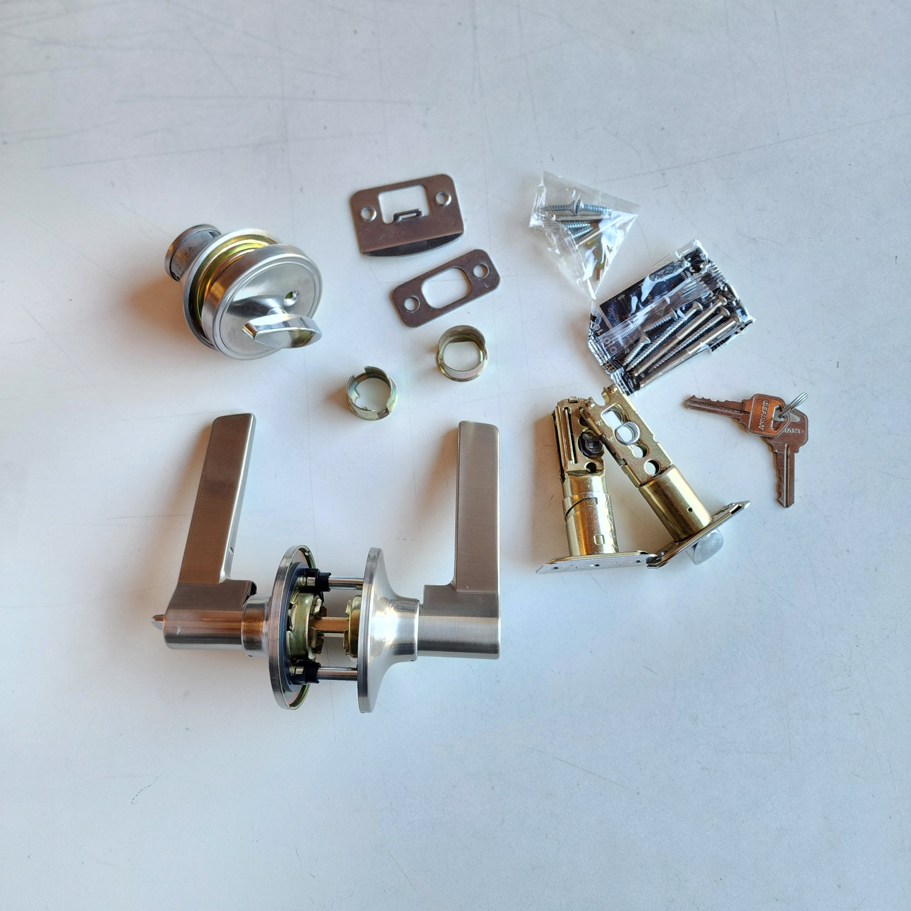 Freedom Satin Nickel Single Cylinder Combo Pack (32MEX2D1B) Freedom Satin Nickel Single Cylinder Combo Pack (32MEX2D1B)